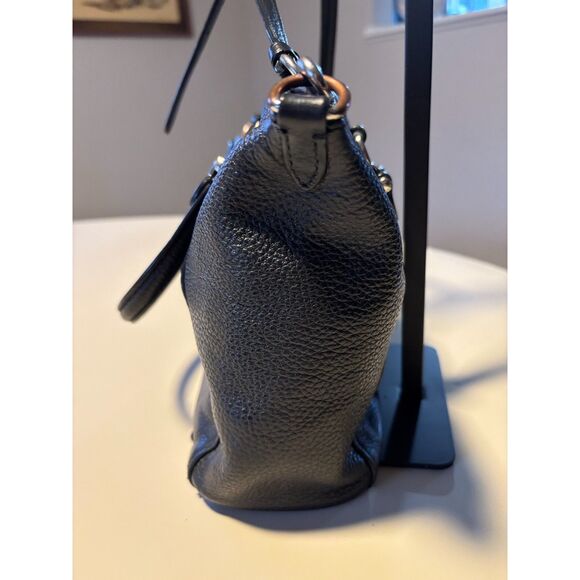 Coach Prairie Satchel in Black Pebbled Leather - Picture 6 of 12